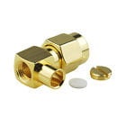 SMA RP wtyk lutowany kątowy na kabel półsztywny RG402/UT141