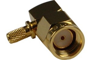 SMA RP wtyk zagniatany kątowy na RG174/316/LL100 (J01150R0031)