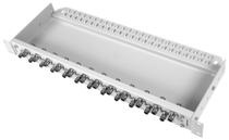 Patch panel 19" 1U , uzbrojony w 16 adaptery panelowe  izolowane BNC 75 ohm  (J02042A0001)